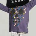 Munster Tee Bone Tee Ash Purple
